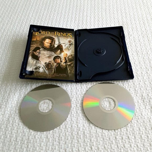 Lord of The Rings Trilogy DVD Widescreen 2 Disc Set - Picture 11 of 12